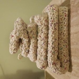🧶 Knitted Cotton Kitchen Towel Set of 4